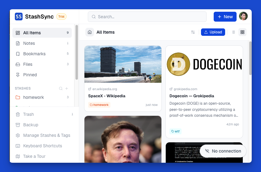 Offline sync preview